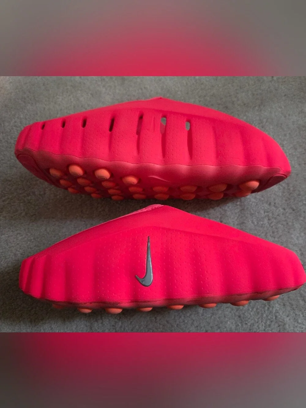 Nike Mind 001 Solar Red Slides Mens 8/Womens 9